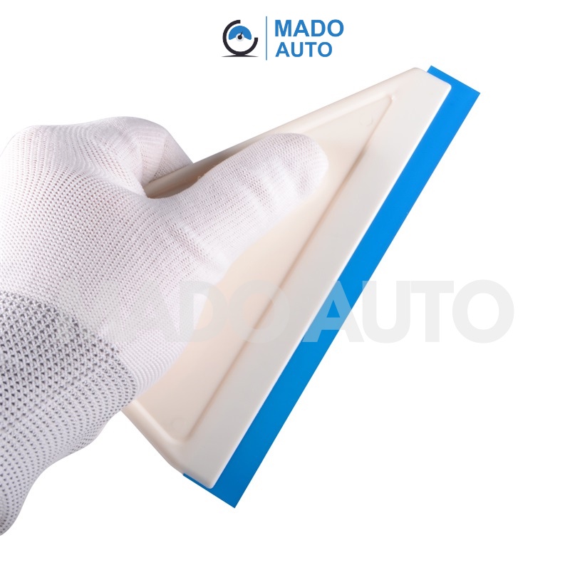Gạt dán Film cách nhiệt ô tô nhựa trắng lưỡi cao su xanh (có lưỡi thay) MADO AUTO FG15
