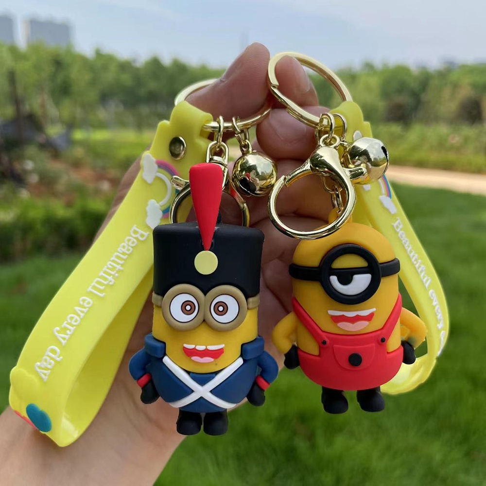 Móc Khóa Hình Búp Bê Hoạt Hình Simpsons Minions Mario Stitch Đáng Yêu