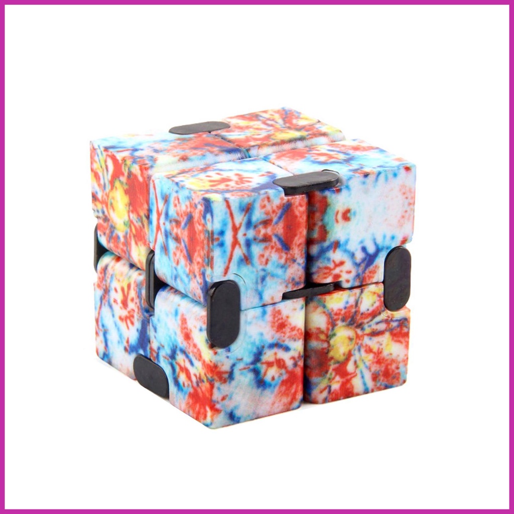 Đồ Chơi Khối Lập Phương Vô Cực Mini Bằng Nhựa Giúp Giảm Căng Thẳng Cho Người Lớn Và Trẻ Em