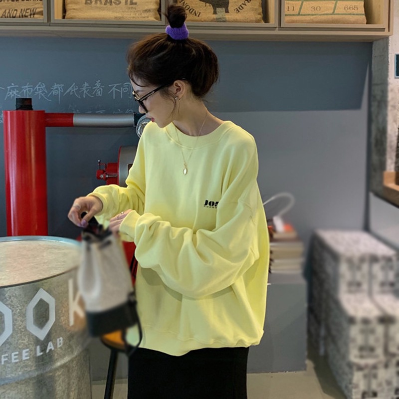 Áo thun nữ tay dài in chữ thời trang trẻ trung