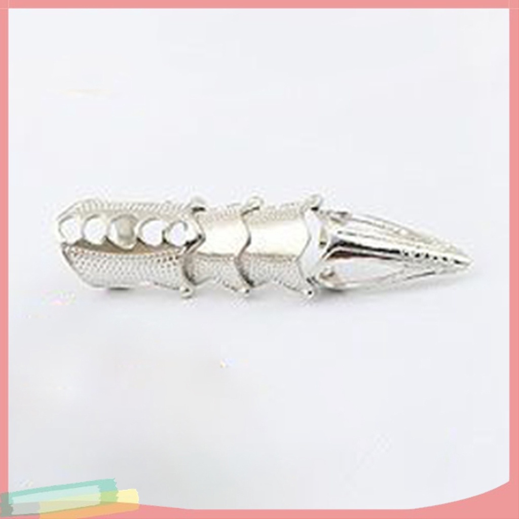 [LK] - - Nhẫn Đeo Khớp Ngón Tay Bản To Có Thể Điều Chỉnh Phong Cách Punk Gothic Cho Cospaly
