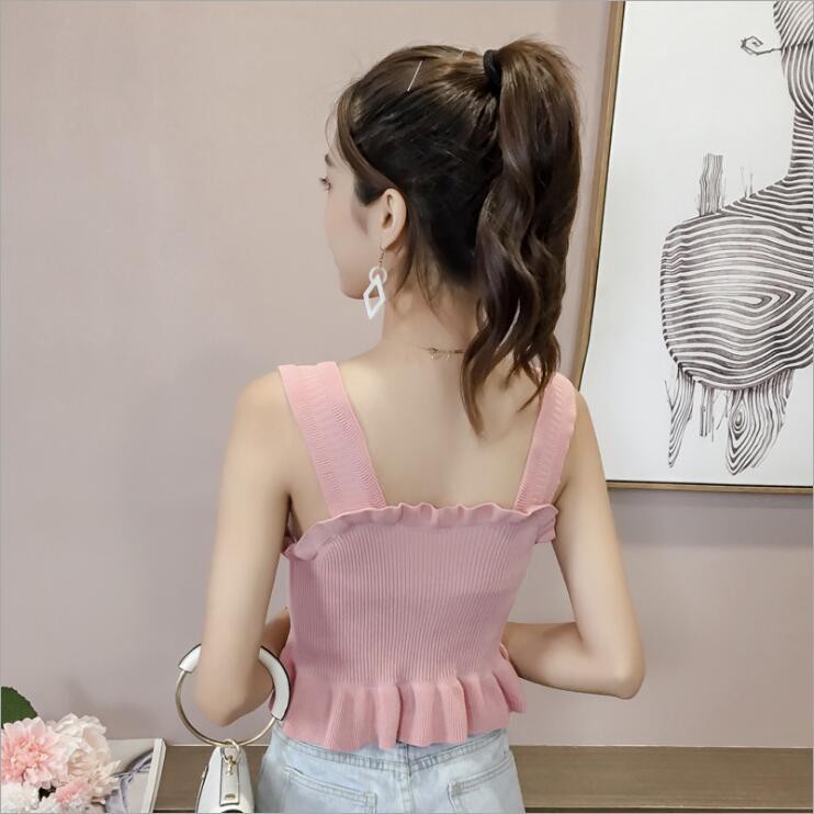 Áo kiểu nữ, áo croptop nữ mặc nhà đi chơi dạo phố sát cánh dễ thương