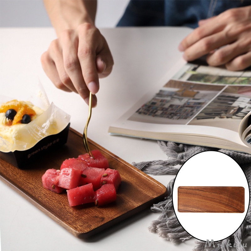 Khay Trà / Cà Phê / Sushi / Snack Hình Chữ Nhật Bằng Gỗ