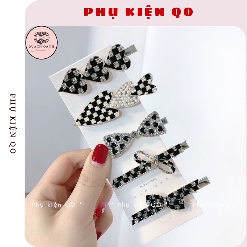 Kẹp mái đính đá cao cấp sang chảnh cho bạn nữ KEPM05