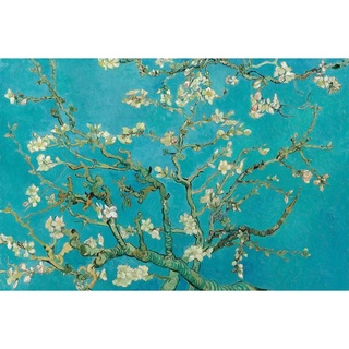 Mẫu tranh canvas almond blossom, 1890 vincent van gogh vangogh06