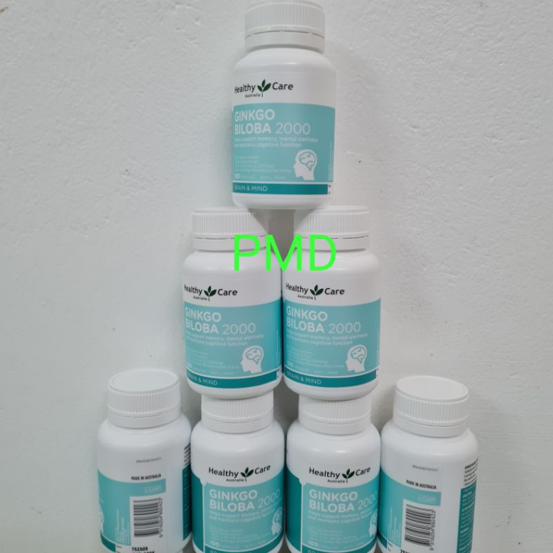 01/2025, Bổ não Úc, Ginkgo Biloba 2000 Healthy Care, 100 viên