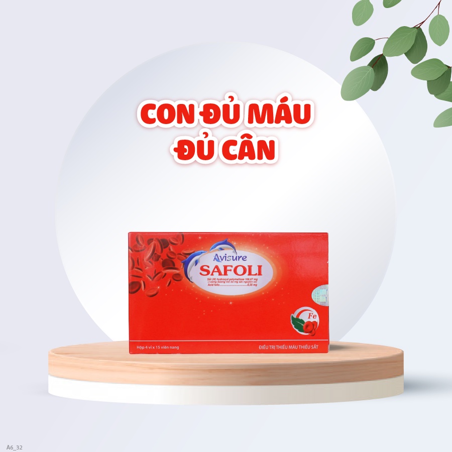 Avisure Safoli - Giúp bổ sung Sắt bầu, Acid folic, Vitamin cho mẹ bầu trong thời kỳ mang thai