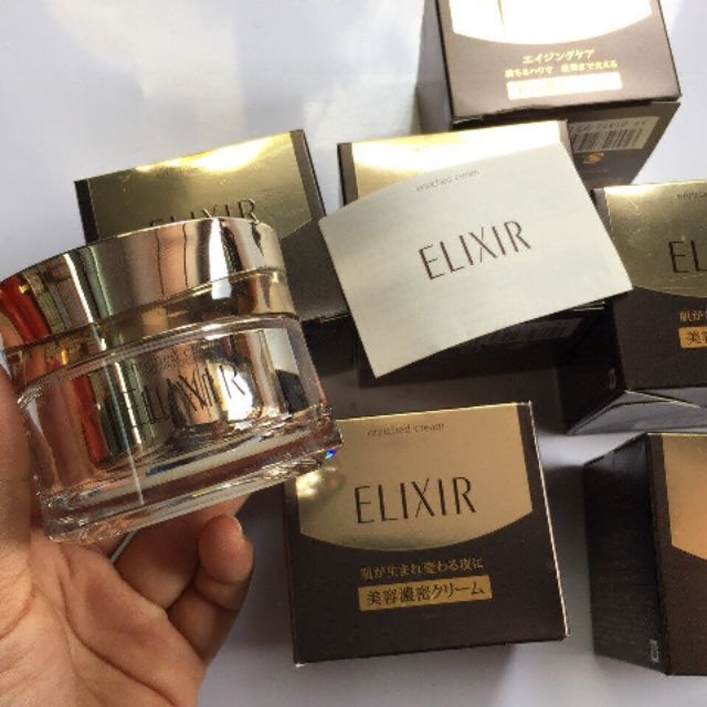 Kem đêm trống lão hóa elixir shiseido của nhật