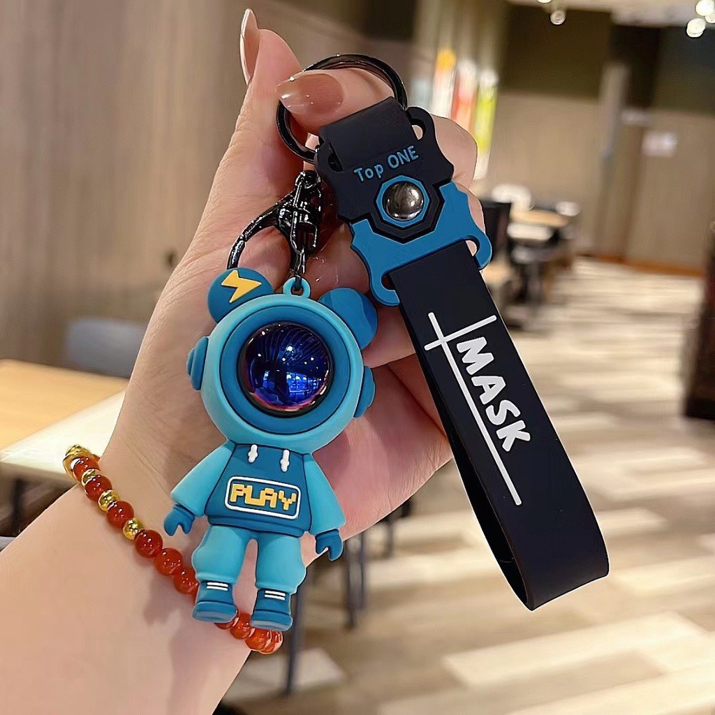 Móc Khóa Phi Hành Gia Thỏ Mặt Nạ Gấu Bear Sky Hot Trend Phụ Kiện Túi Xách Dobi M4