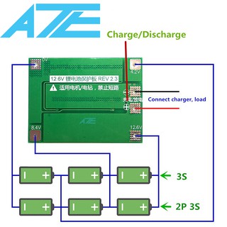 Mạch bảo vệ pin 3S 40A - 12.6V - 1A14