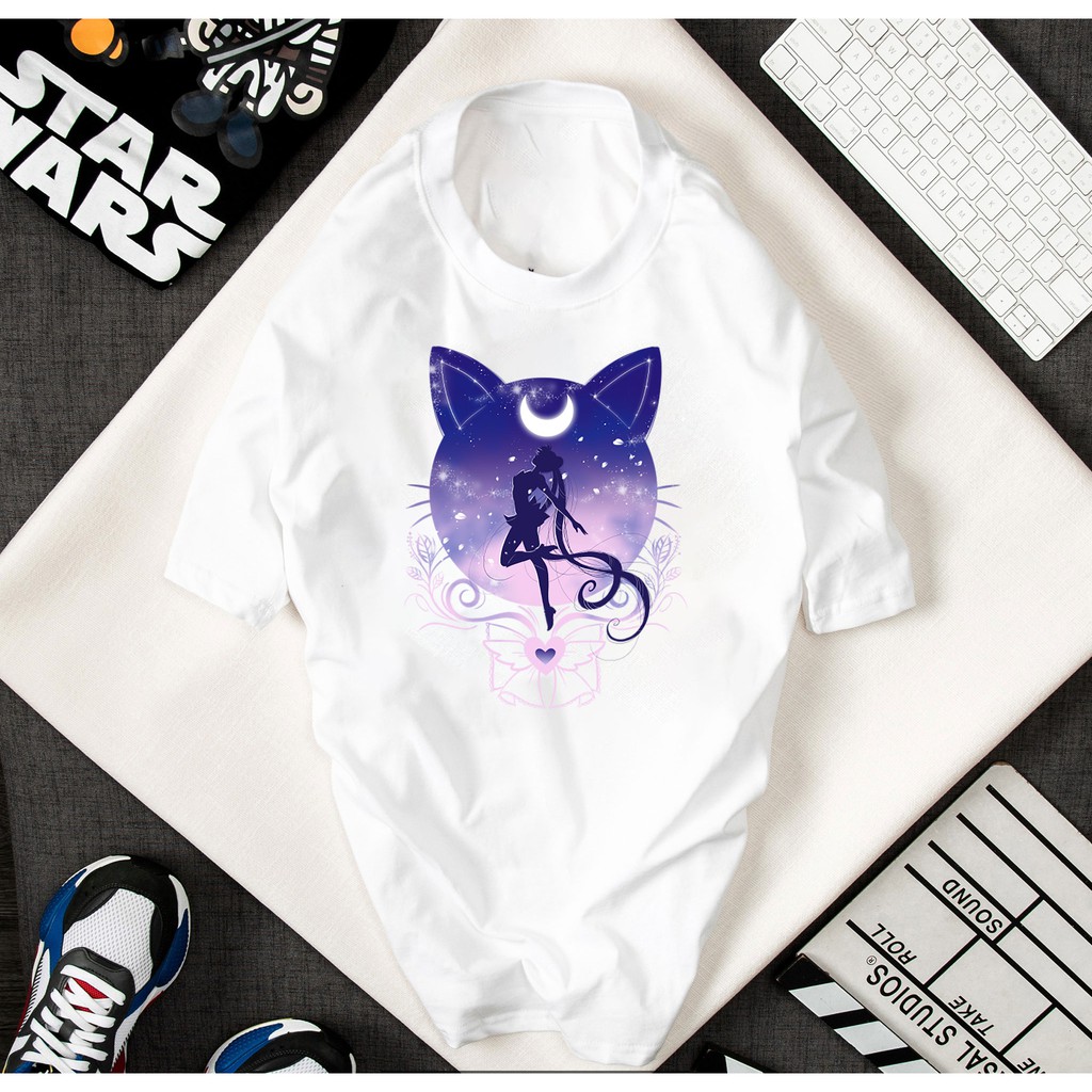 ÁO THUN UNISEX THỦY THỦ MẶT TRĂNG SAILOR MOON IN HÌNH HOẠT HÌNH ẤN TƯỢNG VẢI COTTON CHO BÉ TRAI-BÉ GÁI - 110