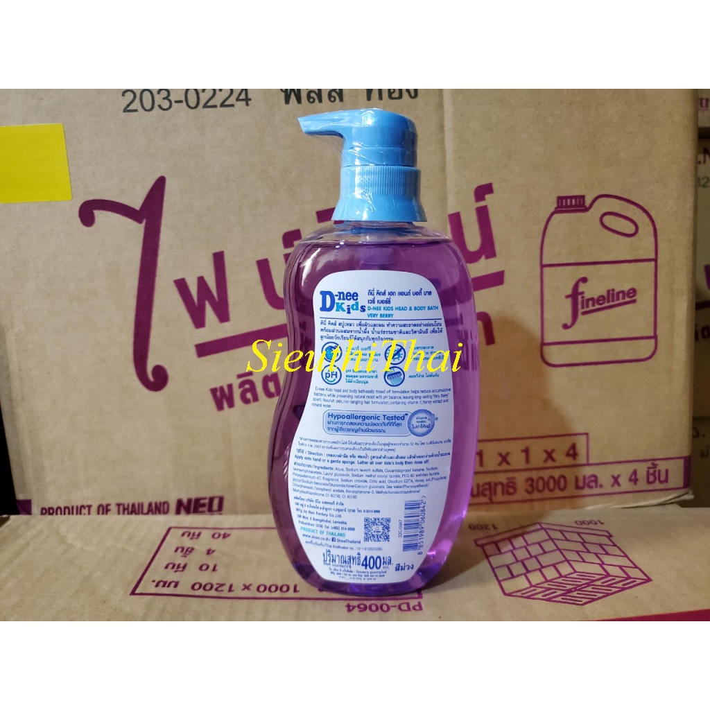 Sữa Tắm và gội Dnee Kids chai 400ML toàn Thân Cho Bé Thái Lan