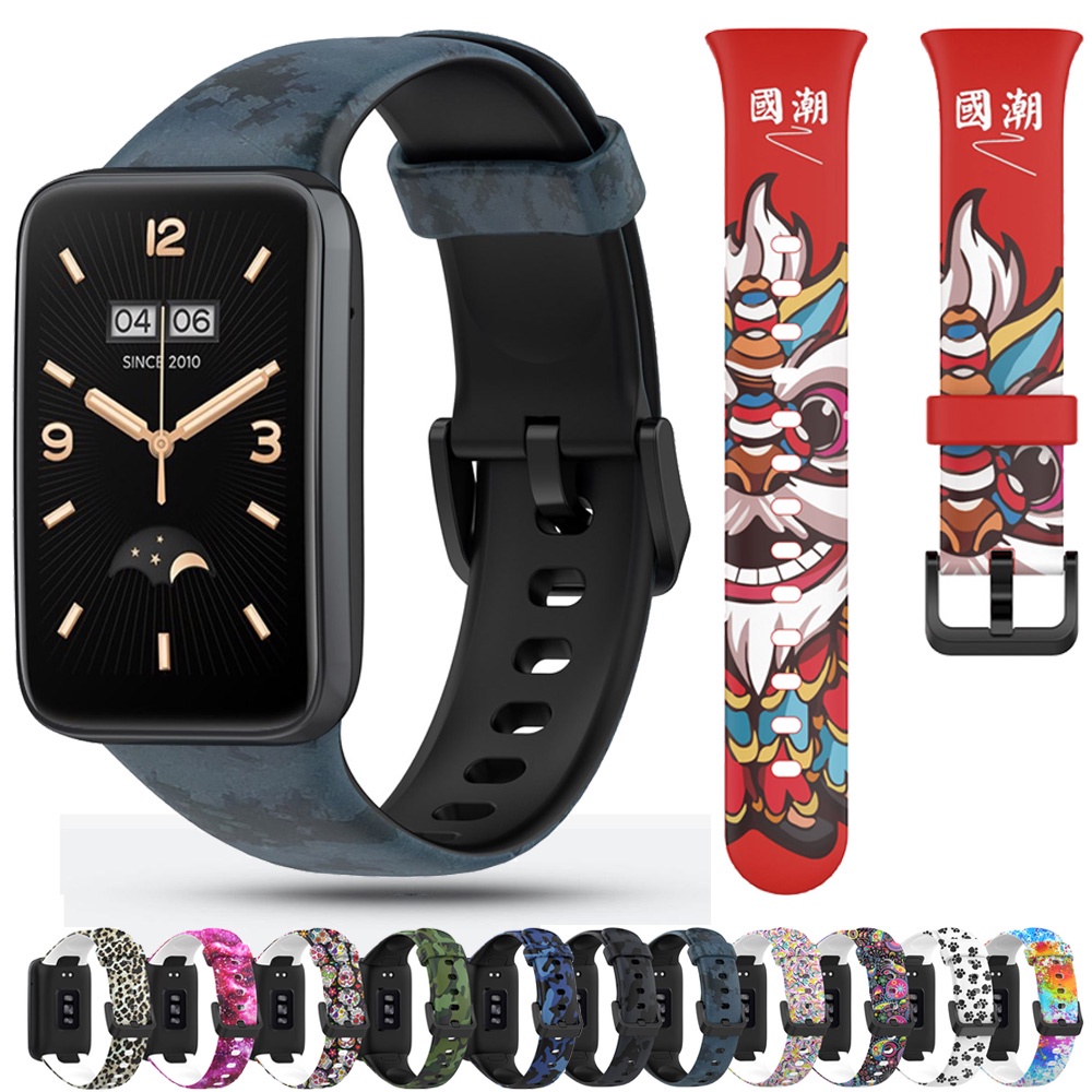 Dây Đeo Thay Thế Họa Tiết Rằn Ri Cho Đồng Hồ Thông Minh Xiaomi mi Band 7 pro mi band7 pro