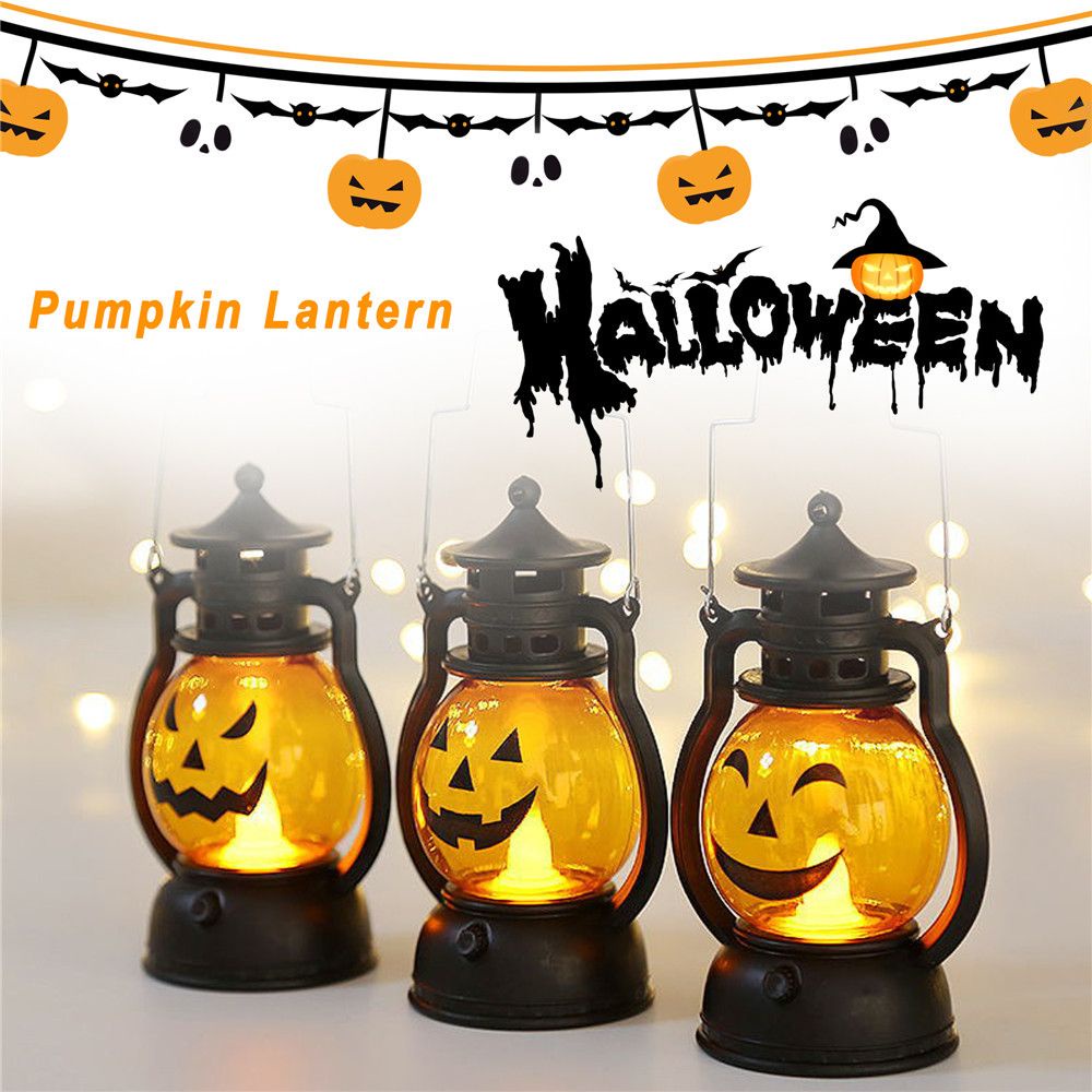 Đèn lồng led hình quả bí ngô dành cho trang trí Halloween