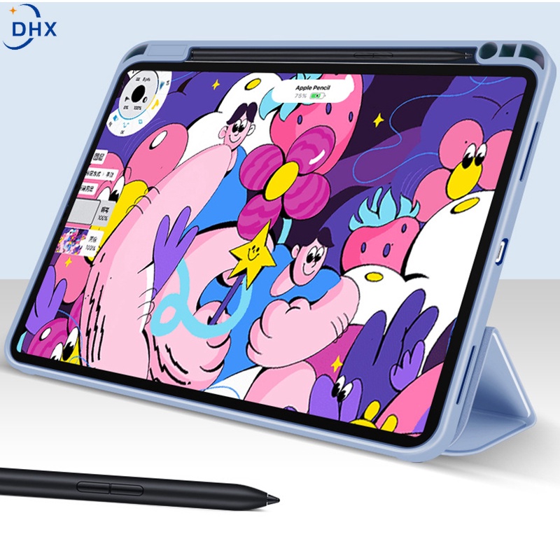 Ốp lưng da gập cho iPad M1 Pro 11 2021 2020 2018 Pro 12.9 Air 4 10.9 Mini 6