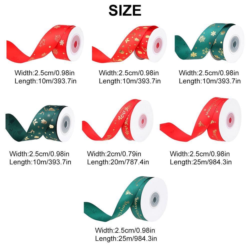 CONOPERY Cuộn Dây Ruy Băng Trang Trí Giáng Sinh DIY