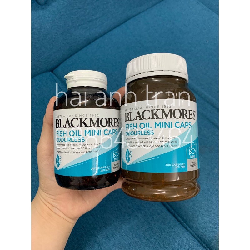 Viên uống Dầu cá Fish oil mini caps Odourless Blackmores