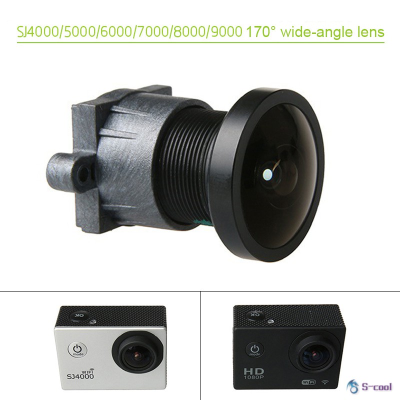 Len góc rộng 170 độ SJCAM SJ4000 SJ5000 SJ6000 SJ7000 SJ8000 SJ9000 cho máy quay phim