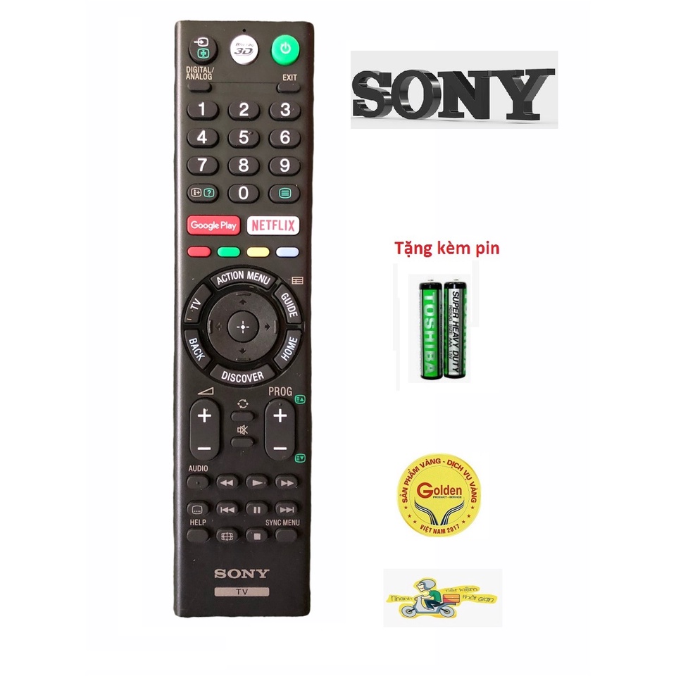 Điều khiển tivi Sony TZ300A nút 3D hàng tốt zin - tặng kèm pin  - Remote Sony TZ300A loại dài  hàng tốt zin theo máy