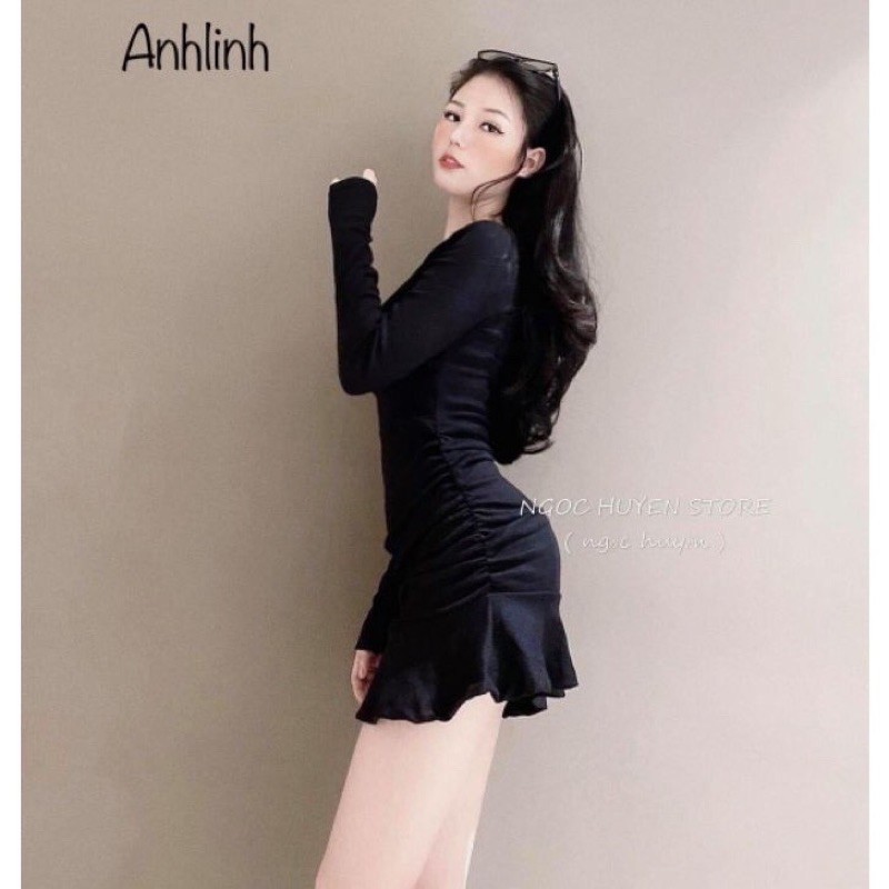 Đầm Cổ Tim Nhún Đuôi Cá (al) | BigBuy360 - bigbuy360.vn