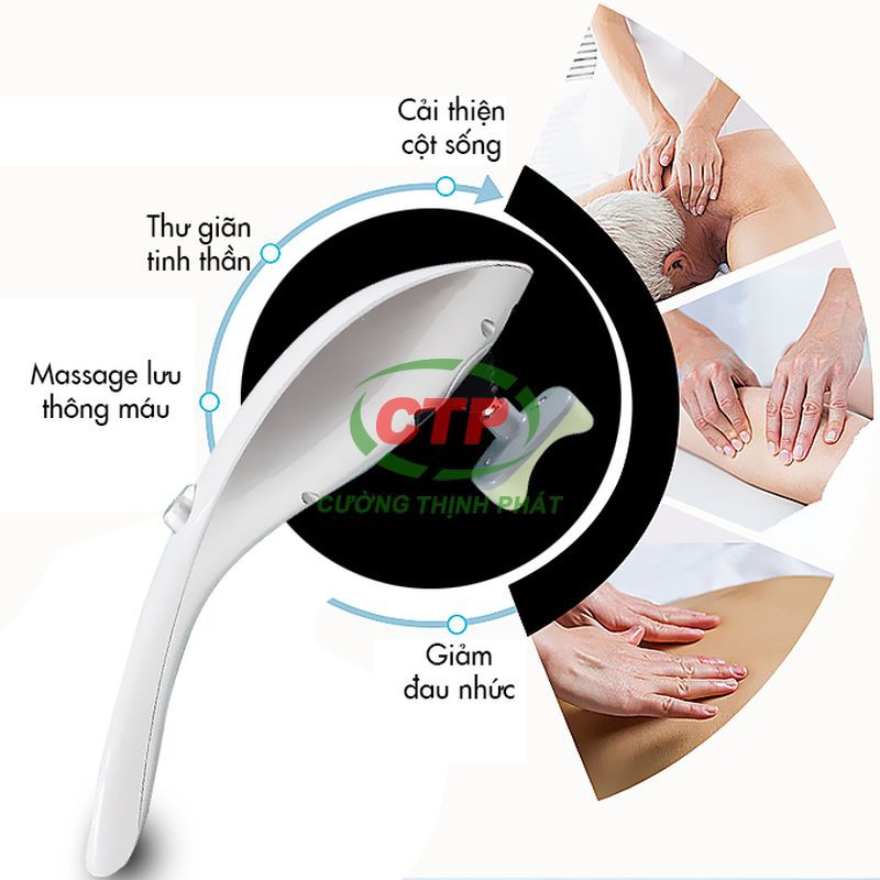 Máy massage cầm tay máy mát xa cầm tay 11 đầu hồng ngoại Luxurios loại tốt siêu bền