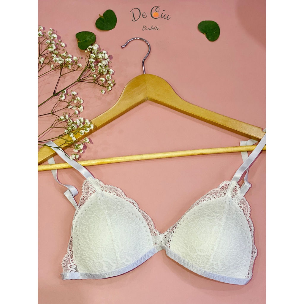 Set đồ lót ren không gọng sexy màu trắng | BigBuy360 - bigbuy360.vn