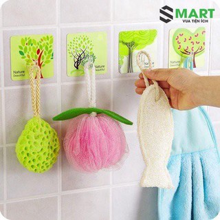 [CHỈ CÒN 1K] Móc Dán Tường 3D Siêu Chắc Chịu Lực Tốt - Chắc Chắn Gia Dụng Thông Minh S-mart