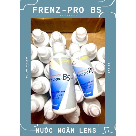 Nước Ngâm Lens Aqua/ Frenz-pro B5 - Nước bảo quản kính áp tròng - Nước rửa Lens 150ml