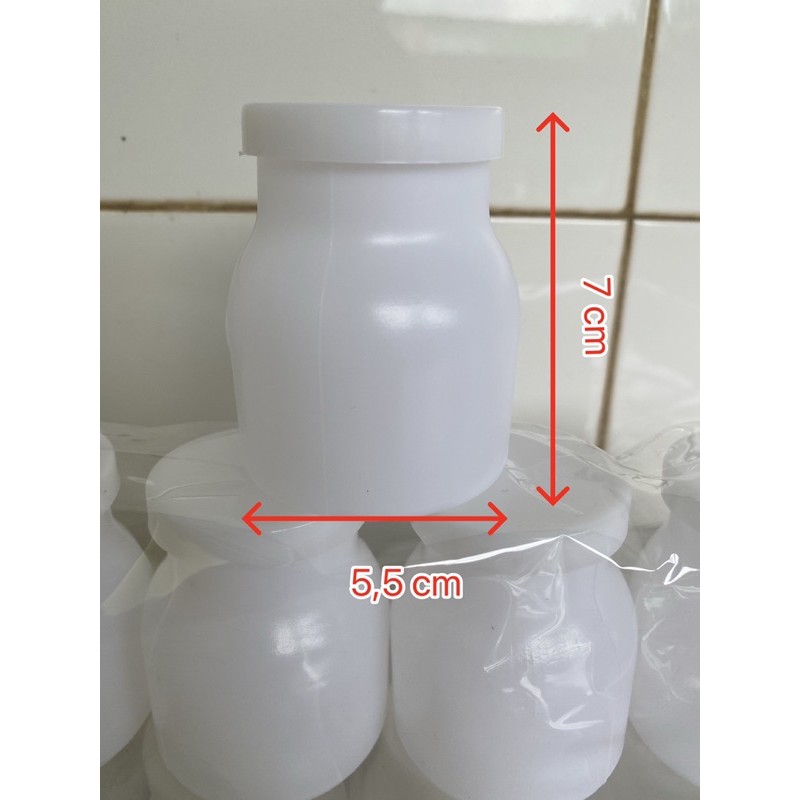 combo 5 hủ sữa chua nhựa đại siêu dày 100ml