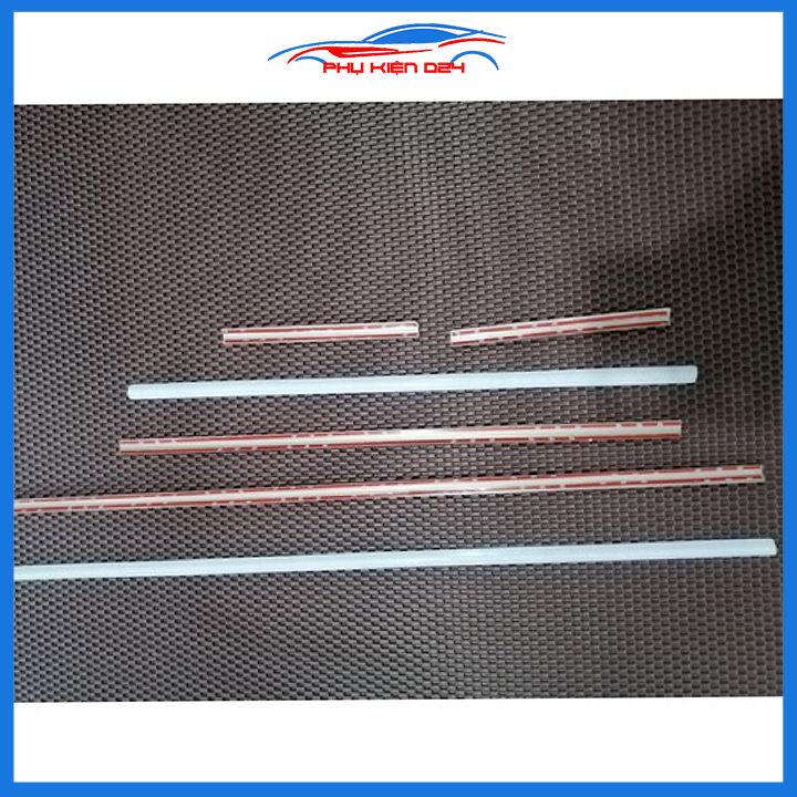 Bộ nẹp viền chân kính inox Vios 2008-2013 loại 6 chi tiết