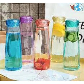 Bình Nước Thủy Tinh Kim Cương Nhiều Màu