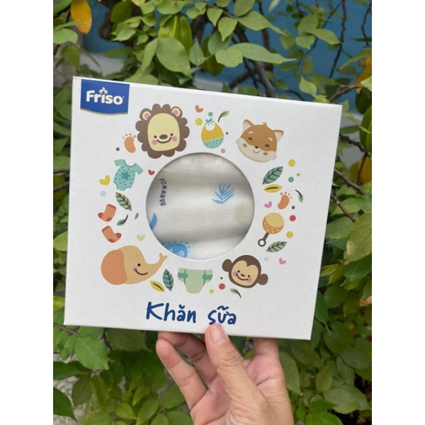 3 Khăn sữa vải cotton 2 lớp Friso..