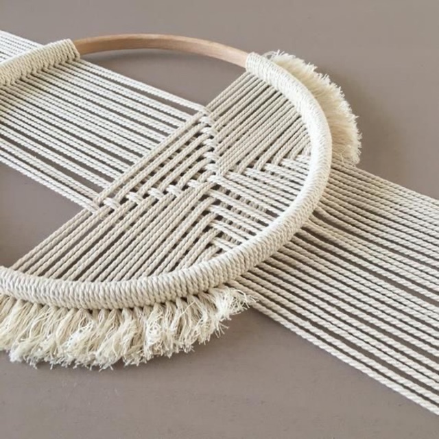 Mành Macrame tròn treo tường trang trí 🔥