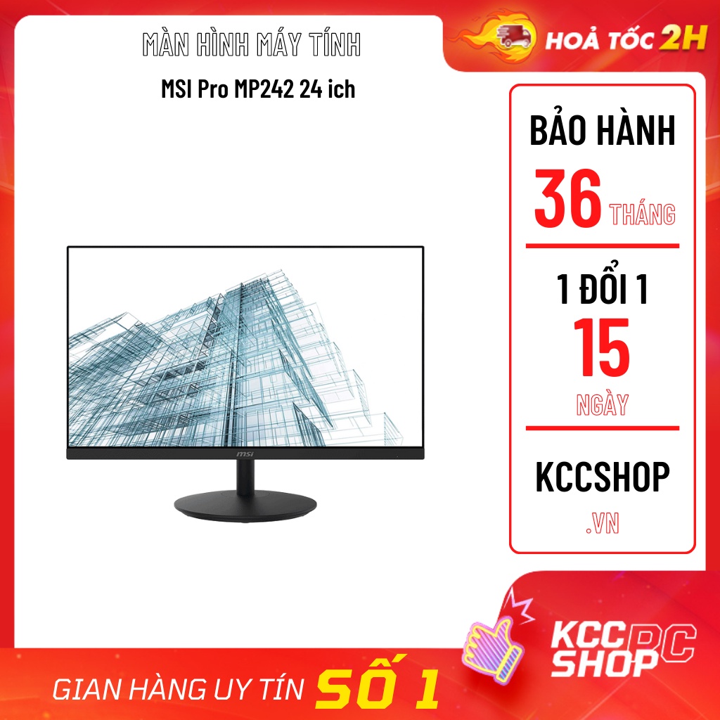 Màn hình MSI Pro MP242 ( 24 INCH + IPS + 75hz ) - Bảo Hành Chính Hãng 3 Năm