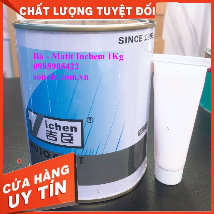 Matit Bả Yakoo 380 trét đắp Vichen lon 1kg bột bả nền, bột bả sơn ô tô ( Sơn oto xe máy )