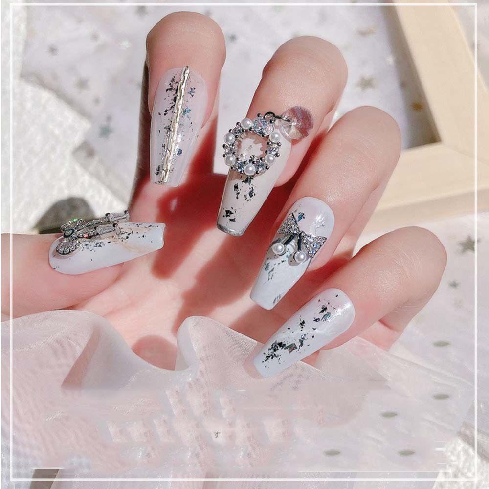 Phụ Kiện Trang Trí Móng Tay 3D DIY Hình Nơ Bướm Sang Trọng