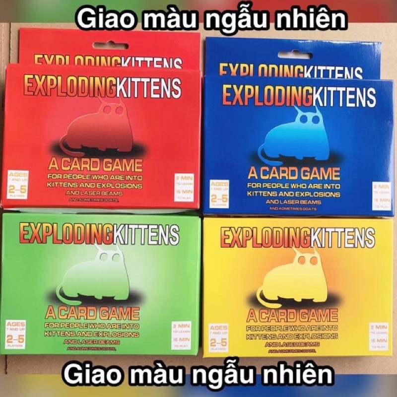 Mèo nổ Exploding Kittens- ảnh thật 100%-giá hạt dẻ