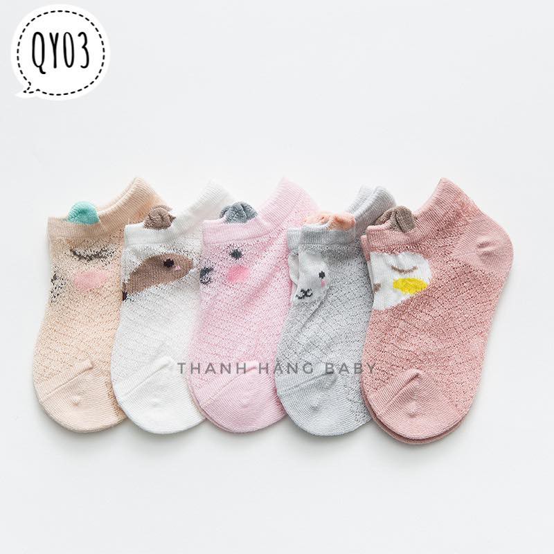 [Mã SKAMFSW175 giảm 10K đơn 50K] Tất lưới cho bé Thanh hằng baby từ 0 - 3 tuổi