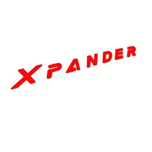 TEM LOGO CHỮ NỖI XPANDER DÁN XE Ô TÔ - tem kim loại trang trí xe hơi