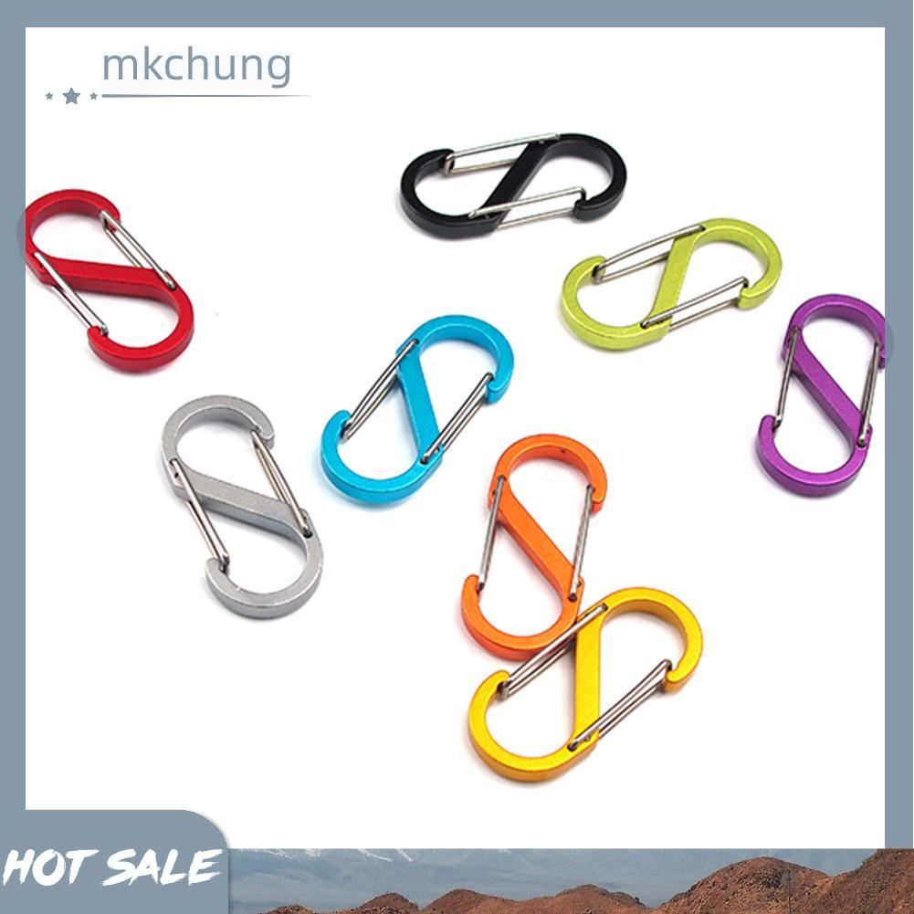 Móc khóa hình số 8 bằng hợp kim nhôm tiện dụng