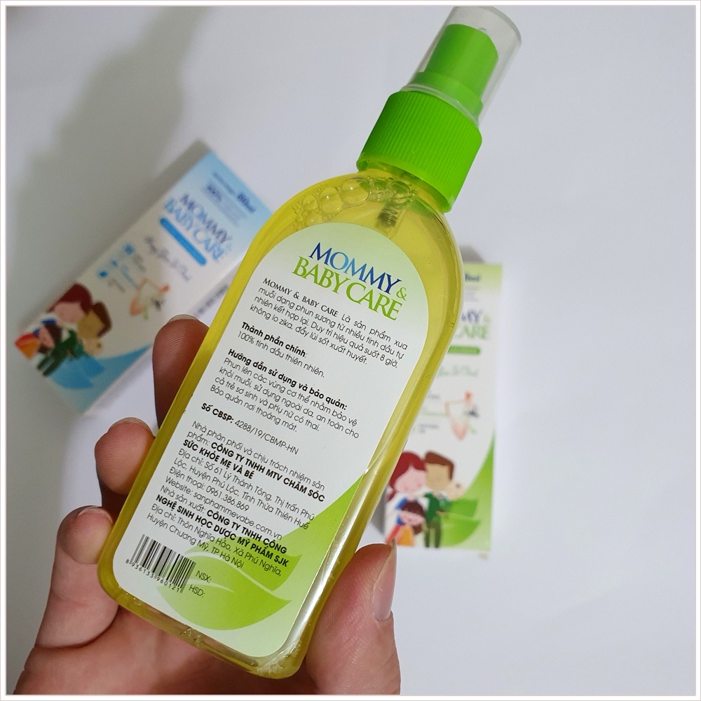 Xịt tinh dầu chống muỗi Mommy Baby Care cho bé