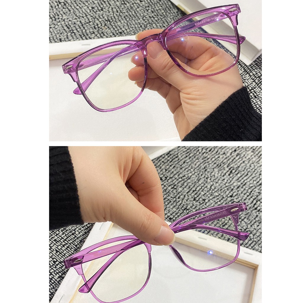 Mắt kính gọng vuông phong cách Hàn Quốc thời trang cho nam và nữ