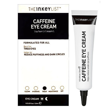 Kem mắt The INKEY List Retinol - Brighten - Caffeine Serum 15ml [Bill US]