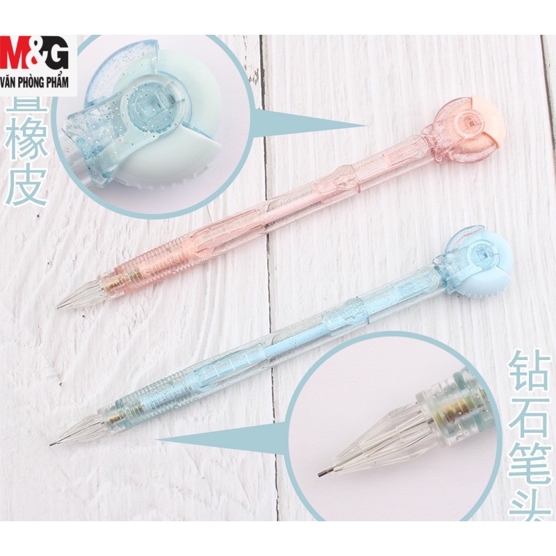 Bút chì kim có đầu tẩy, Màu Pastel thời trang 0.5/0.7mm AMPV9401