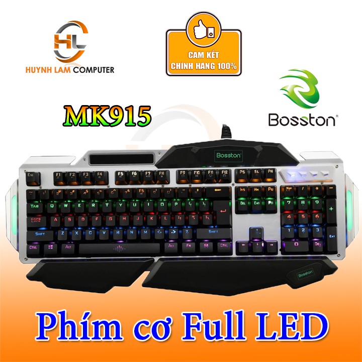 Bàn phím cơ Bosston Mk915 Full Led VSP phân phối