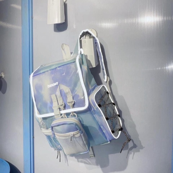 Balo Banawa Tie Dye See Thru Backpack tặng giấy thơm