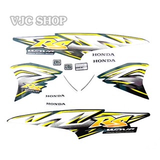 Bộ decal xe Wave RS 3 lớp chất lượng cao nhãn hiệu GTP màu xanh rêu