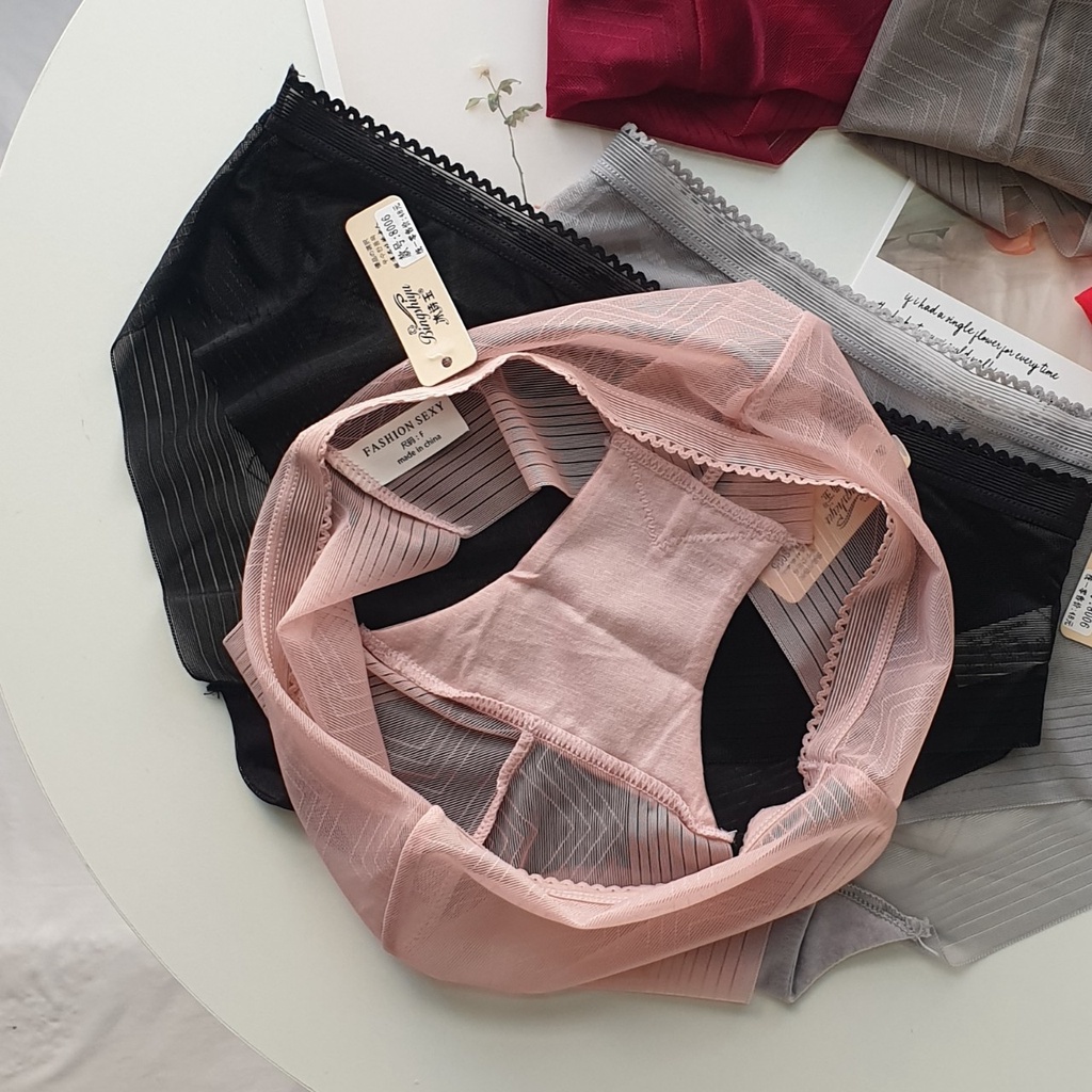  Quần lót nữ voan tuyết gân tăm Vintage - quần chip nữ đẹp Havana FLQ118 | BigBuy360 - bigbuy360.vn