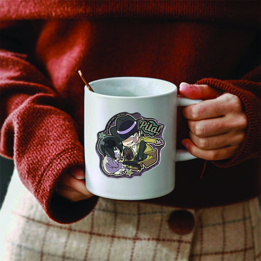 Cốc sứ trắng in hình ATTACK ON TITAN Đại Chiến Titan anime chibi dễ thương xinh xắn M2