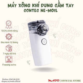 Máy xông khí dung lưới Máy xông mũi họng cầm tay CONTEC NE-M01L Mesh Nebulizer kèm mặt nạ thở sử dụng pin sạc